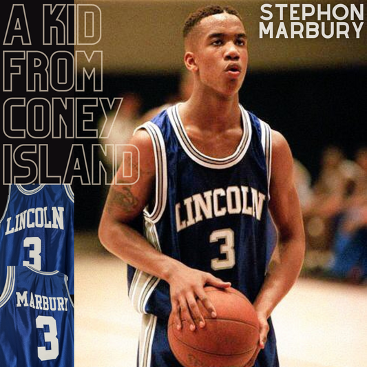 Stephon Marbury High School Jersey Coney Island Lincoln Basketball