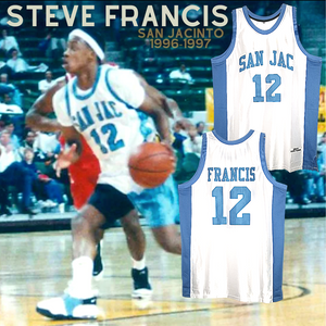 Steve Francis San Jacinto Texas Junior College Basketball Jersey