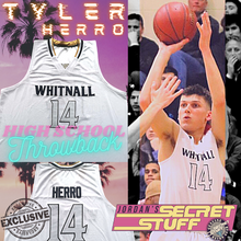 Load image into Gallery viewer, NEW Tyler Herro Whitnall High School Jersey White Colorway