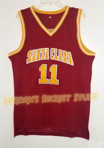 Steve Nash Santa Clara College Basketball Jersey Custom Throwback Retro College Jersey