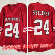 Load image into Gallery viewer, FLASH SALE! Stiles Stilinski Teen Wolf TV Beacon Hills #24 Lacrosse Jersey Custom Throwback Retro TV Show Jersey
