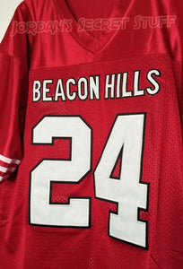 FLASH SALE! Stiles Stilinski Teen Wolf TV Beacon Hills #24 Lacrosse Jersey Custom Throwback Retro TV Show Jersey