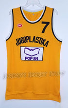 Load image into Gallery viewer, Toni Kukoc Croatia Jugoplastika EuroLeague Basketball Jersey Custom Throwback Retro Jersey