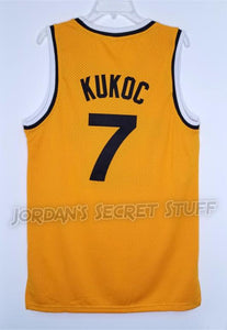 Toni Kukoc Croatia Jugoplastika EuroLeague Basketball Jersey Custom Throwback Retro Jersey