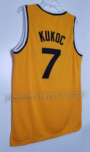 Toni Kukoc Croatia Jugoplastika EuroLeague Basketball Jersey Custom Throwback Retro Jersey