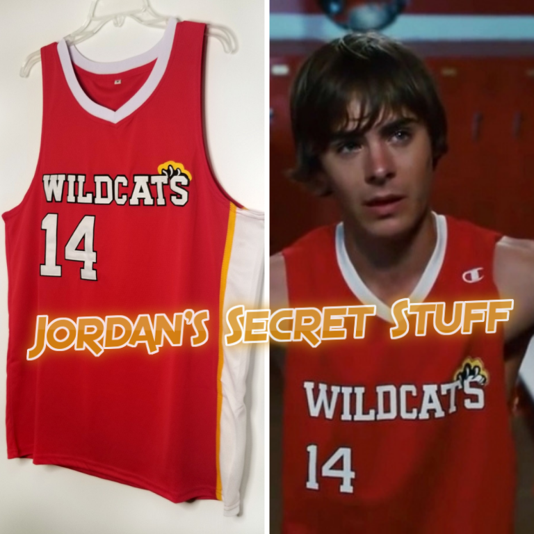 Troy Bolton High School Musical 3 Movie Wildcats #14 Basketball Jersey Custom Throwback Retro Movie Jersey