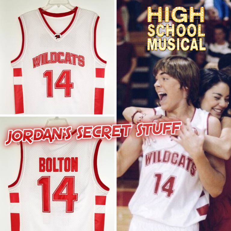 Troy Bolton 14 Wildcats High School Musical Zac Efron Basketball