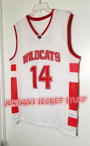 Wholesale Men Basketball Jerseys 14 Zac Efron Troy Bolton High School  Wildcats Custom Wear Uniform 2021 Wholesal From m.