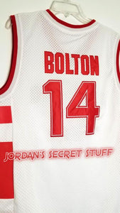 Troy Bolton High School Musical Movie Wildcats #14 Basketball Jersey (White) Custom Throwback Retro Movie Jersey