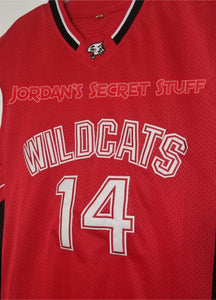 Troy Bolton High School Musical Movie Wildcats #14 Basketball Jersey Custom Throwback Retro Movie Jersey