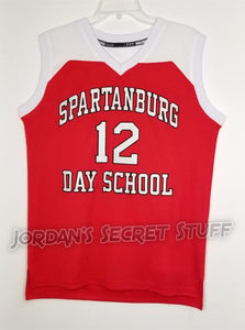 Zion Williamson #12 Spartanburg Day High School Basketball Jersey Custom Throwback Retro Jersey