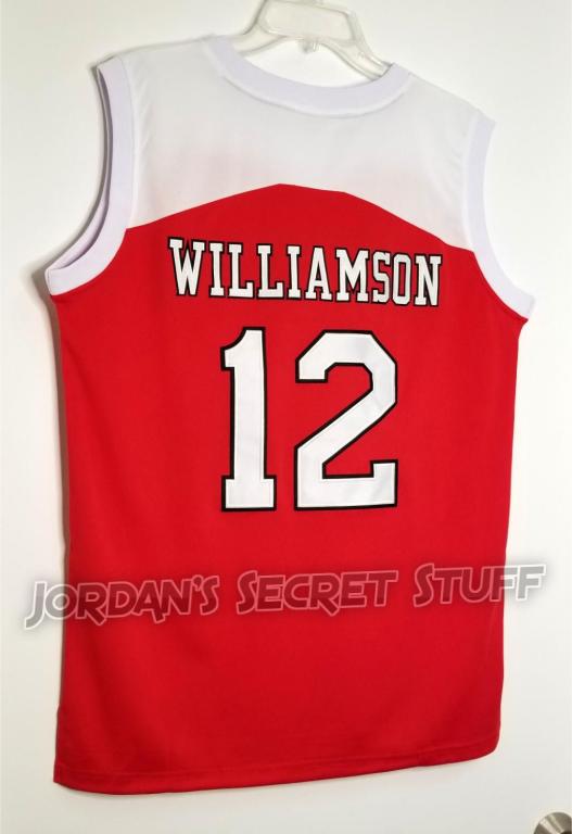 Zion Williamson Men's Headgear Classics Premium Embroidered Spartanburg Day  School Griffins High School Basketball Jersey (XX-Large, Black/Red)