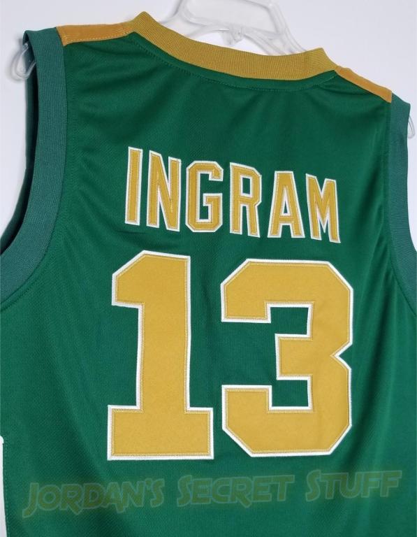 Brandon Ingram 13 Kinston High School Vikings Green Basketball Jersey —  BORIZ