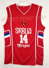 Load image into Gallery viewer, Nikola Jokic Serbia EuroLeague Basketball Jersey Custom Throwback Retro Jersey