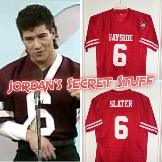 AC Slater Saved by the Bell Bayside #6 Football Jersey Custom Throwback 90's Retro TV Show Jersey