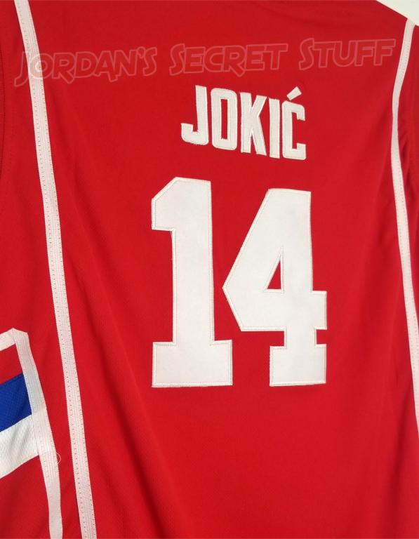 Golden Autographs Nikola Jokic Signed Autographed White Custom Serbia Basketball Jersey Beckett