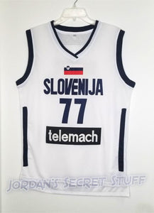 Luka Doncic Slovenia EuroLeague Basketball Jersey (White) Custom Throw –  JordansSecretStuff