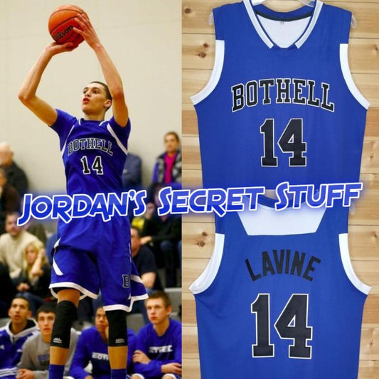 Zach LaVine Bothell High School Basketball Jersey Custom Throwback Retro Sports Fan Jersey