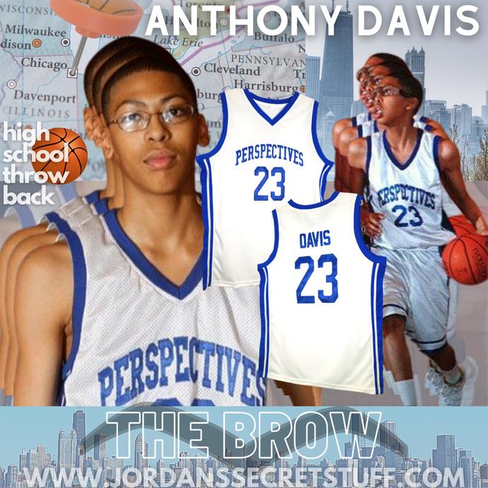Anthony Davis High School Basketball Jersey AD The Brow Chicago Throwback