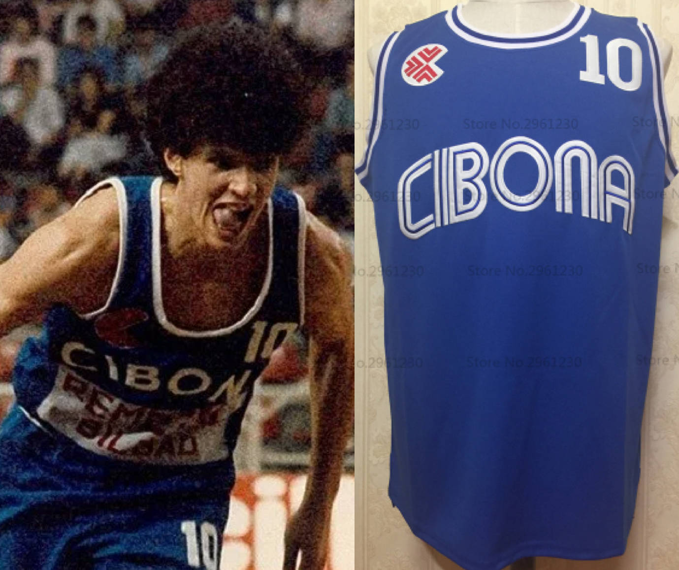 Drazen Petrovic Cibona EuroLeague Basketball Jersey Custom Throwback R JordansSecretStuff