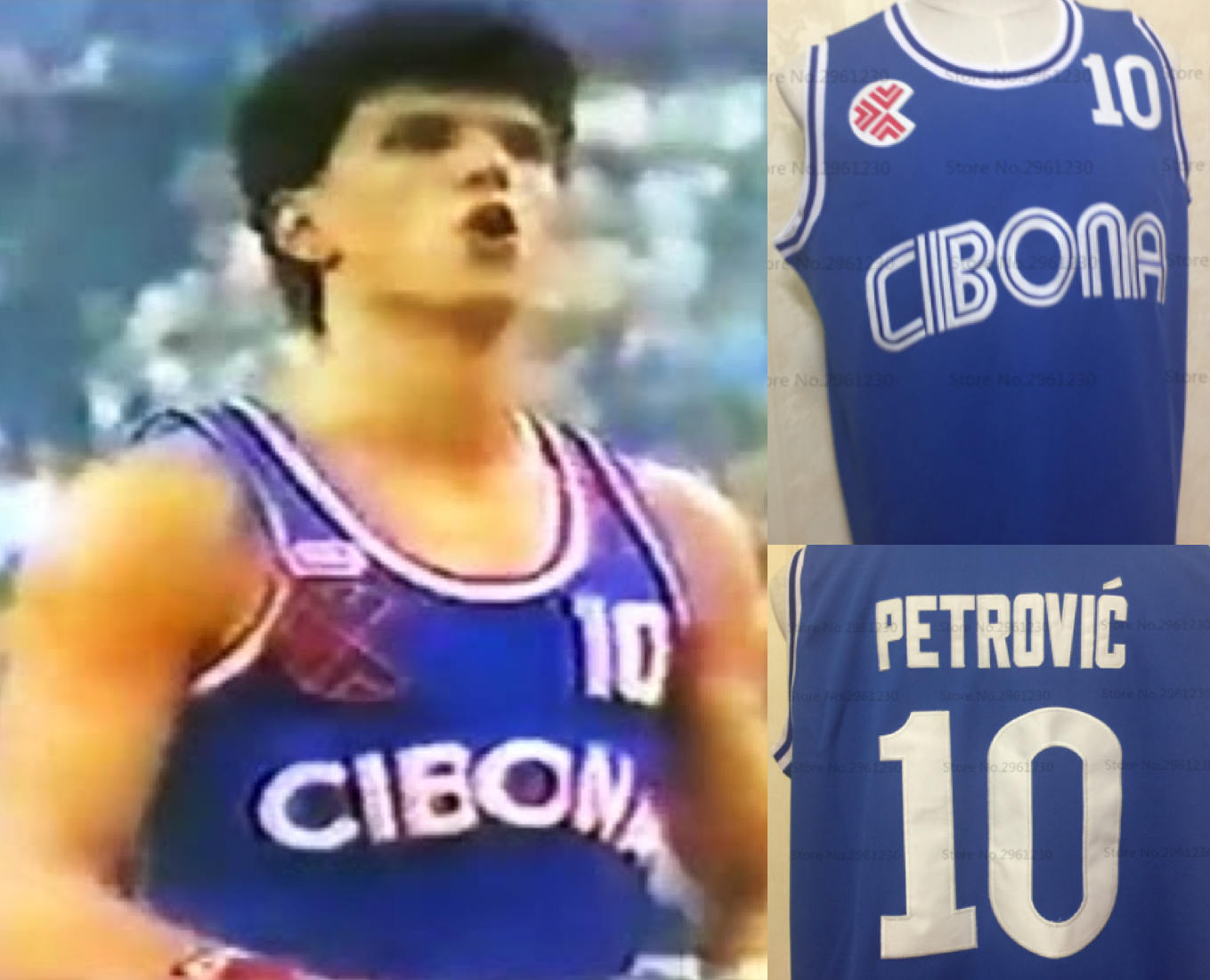 Drazen Petrovic Euroleague Jersey