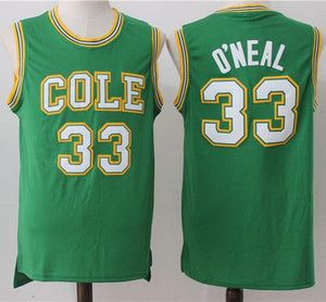 Shaquille O'Neal Cole High School Basketball Jersey Custom Throwback Retro Jersey