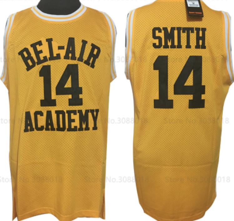 FLASH SALE! Will Smith Fresh Prince of Bel-Air TV #14 Basketball Jersey  Custom Throwback 90's Retro TV Show Jersey