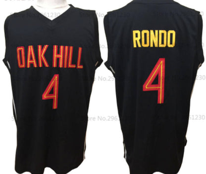 Rajon Rondo Oak Hill High School Basketball Jersey Custom Throwback Retro Jersey