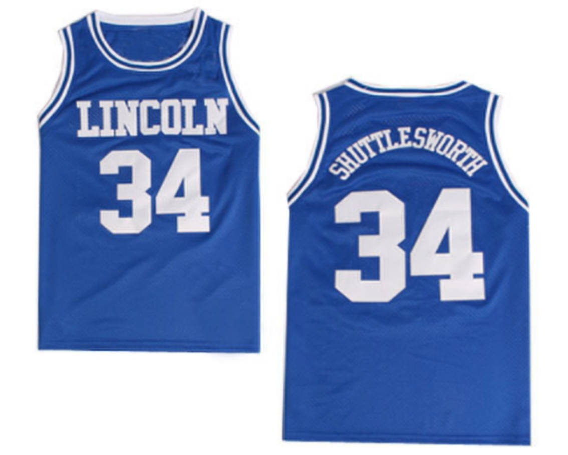 FLASH SALE! Jesus Shuttlesworth He Got Game Movie #34 Basketball Jersey Custom Throwback 90's Retro Movie Jersey