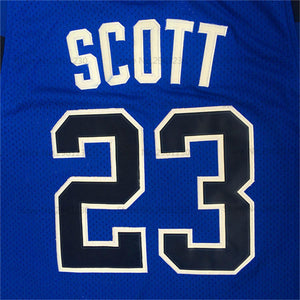 Nathan Scott One Tree Hill TV #23 Basketball Jersey (Blue) Custom Throwback Retro TV Show Jersey