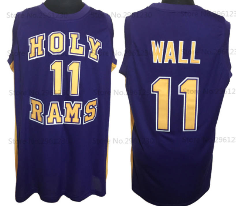 John Wall Holy Rams High School Basketball Jersey Custom Throwback Retro Jersey