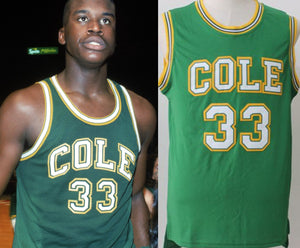 Shaquille O'Neal Cole High School Basketball Jersey Custom Throwback Retro Jersey
