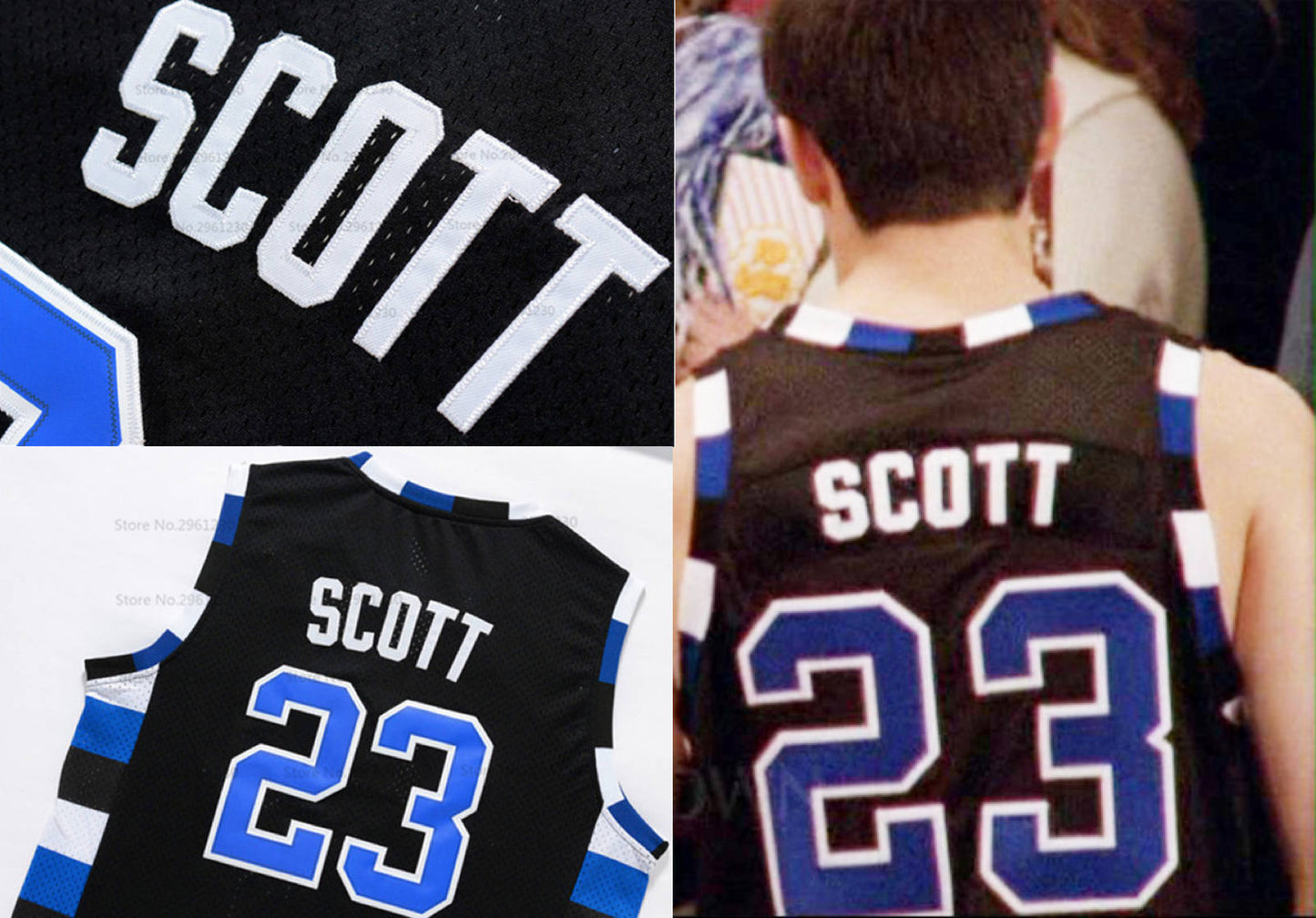 Nathan Scott One Tree Hill TV #23 Basketball Jersey (Black) Custom Throwback Retro TV Show Jersey