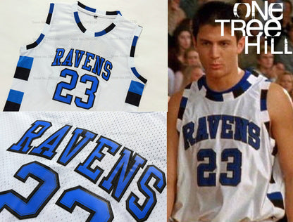 Nathan Scott One Tree Hill TV #23 Ravens Basketball Jersey Custom Throwback Retro TV Show Jersey