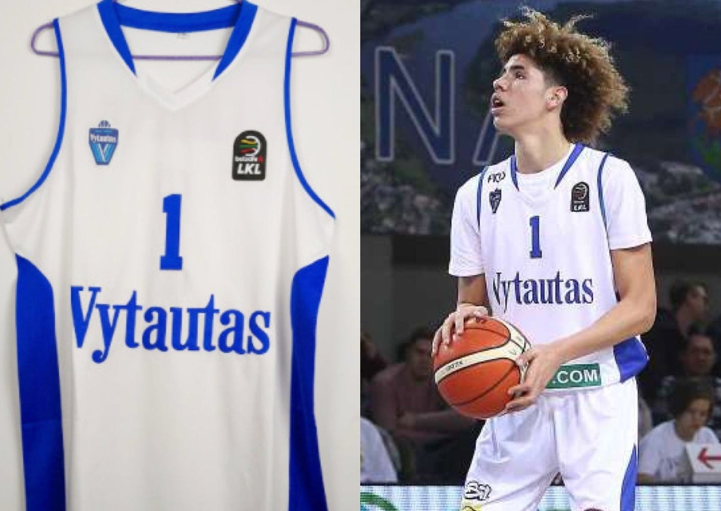 LaMelo Ball Lithuania Vytautas Basketball Jersey Custom Throwback Retro Jersey