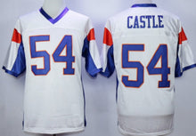 Load image into Gallery viewer, Thad Castle Blue Mountain State (BMS) TV #54 Football Jersey Custom Throwback Retro TV Show Jersey