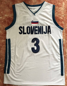 Goran Dragic Slovenia EuroLeague Basketball Jersey Custom Throwback Retro Jersey