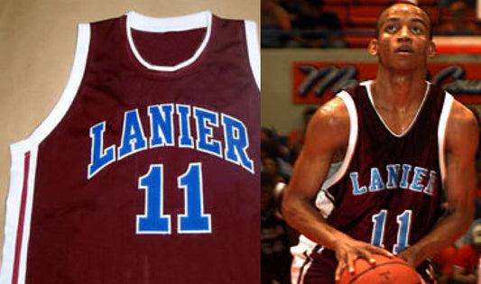 Monta Ellis Lanier High School Basketball Jersey Custom Throwback Retro Jersey