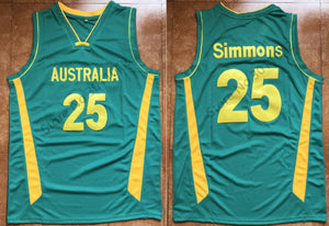 Ben Simmons Australia Basketball Jersey Custom Throwback Retro Jersey