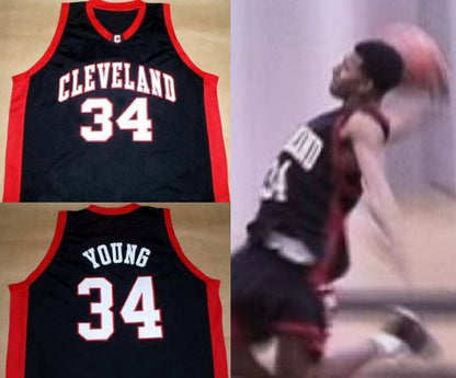 Nick Young Cleveland High School Basketball Jersey Custom Throwback Retro Jersey