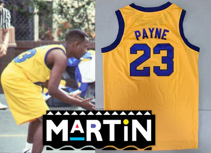 Martin Lawrence Payne TV #23 Basketball Jersey Custom Throwback 90's Retro TV Show Jersey