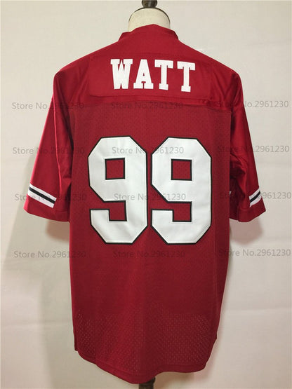 JJ Watt Pewaukee Pirates High School Football Jersey Custom Throwback Retro Jersey