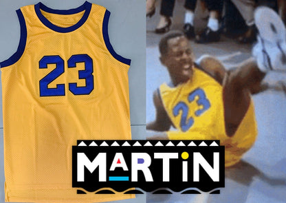 Martin Lawrence Payne TV #23 Basketball Jersey Custom Throwback 90's Retro TV Show Jersey