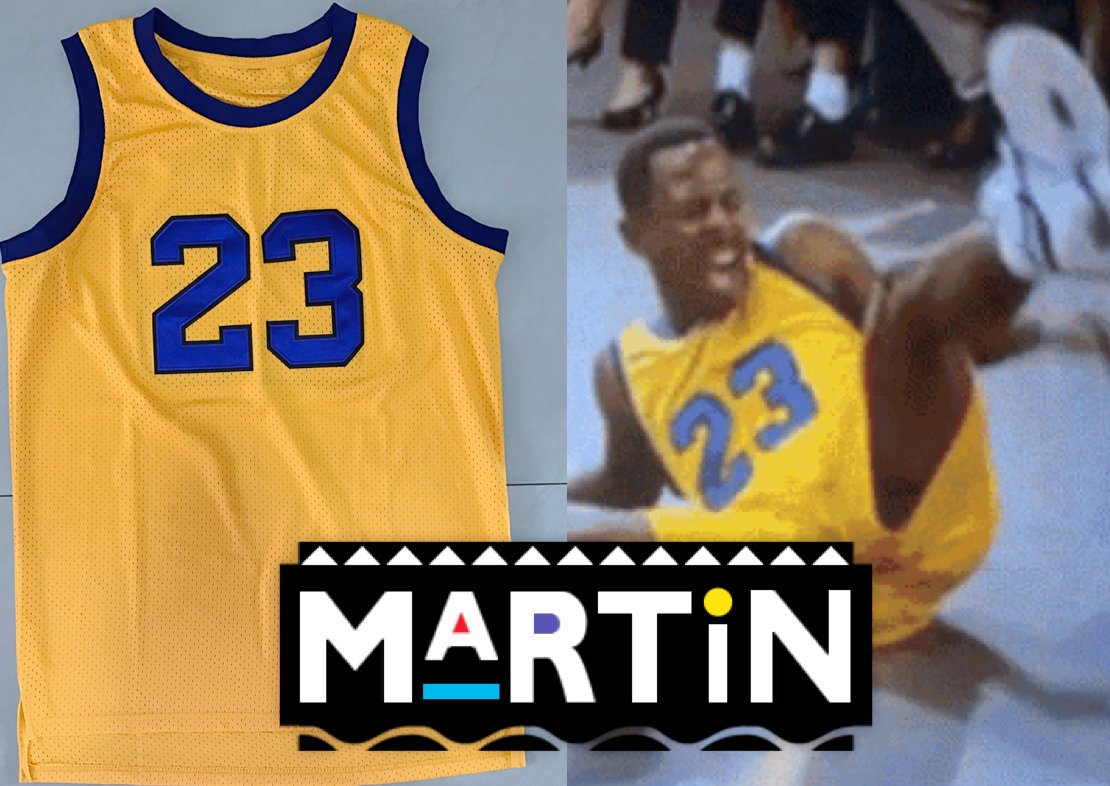 Martin Lawrence Payne TV #23 Basketball Jersey Custom Throwback 90's Retro TV Show Jersey