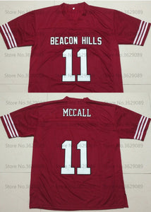 Scott McCall Teen Wolf TV Beacon Hills #11 Lacrosse Jersey Custom Throwback Retro TV Show Jersey