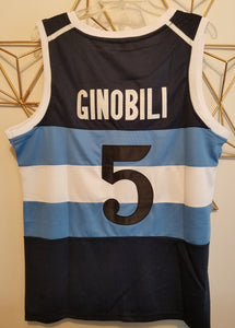 FLASH SALE! Manu Ginobili Argentina Basketball Jersey | Custom Throwback Retro Jersey