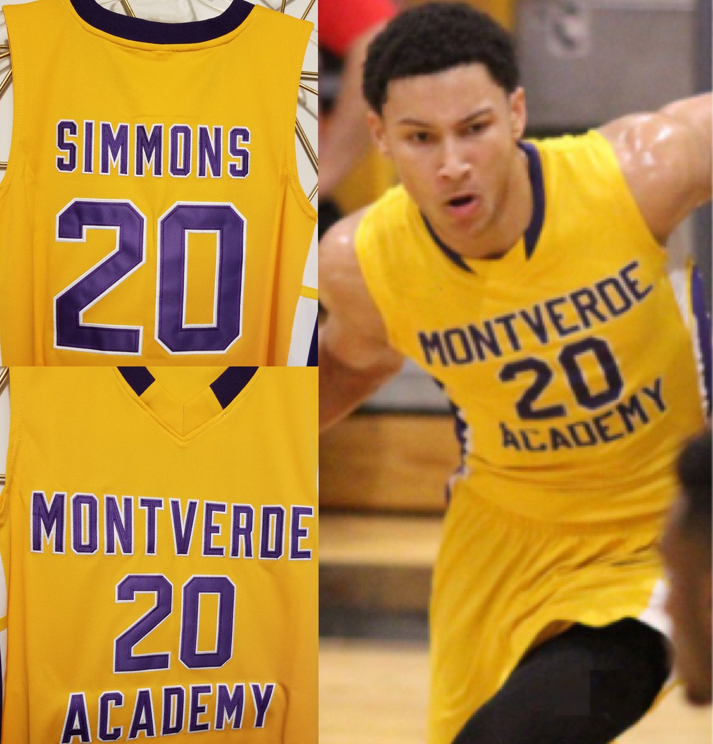 Ben Simmons NBA Brk Nets HIGH SCHOOL JERSEY MONTVERDE ACADEMY MINT