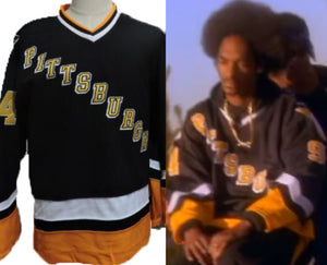 Snoop Dogg "Gin and Juice" Pittsburgh Hockey #94 Music Jersey Custom Throwback 90's Retro Music Jersey