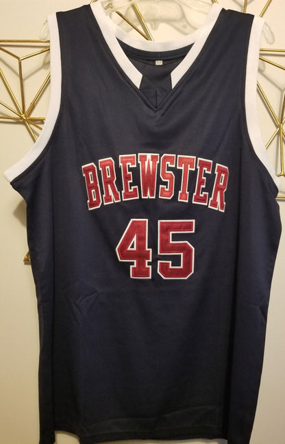 Donovan Mitchell Brewster High School Basketball Jersey Custom Throwback Retro Jersey