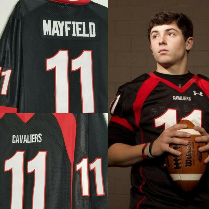 Baker Mayfield High School Football Jersey Cleveland Custom Throwback Retro